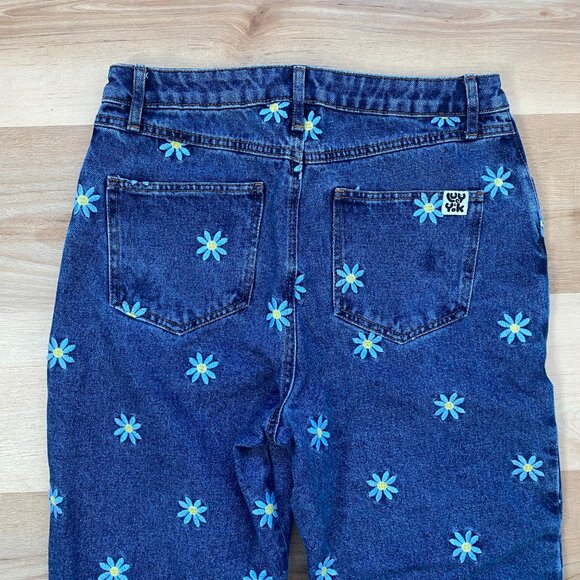 NWT Lucy & Yak Women's Daisy-Mae Embroidered Floral Jeans Size 30L Hippie Boho - Picture 6 of 10